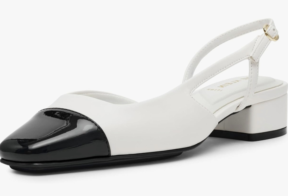 NWT Anne Klein - Black White Nia Ballet Flats - 9